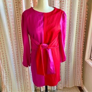 Fraiche Elegant Pink and Red Dress